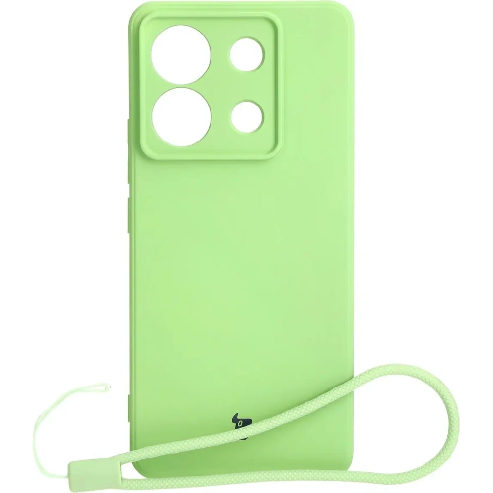 Hurtownia GSM - Etui Bizon Case Silicone Sq do Xiaomi Poco X6 / Xiaomi Redmi Note 13 Pro 5G jasnozielone - BIZ7904 - {ean13} - Hurt