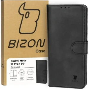 Hurtownia GSM - Bizon tok zsebbe Xiaomi Redmi Note 13 Pro+ 5G fekete - BIZ7907 - {ean13} - Hurt