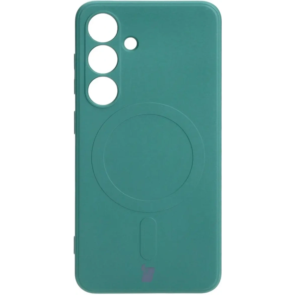 Hurtownia GSM - Bizon Case Silicone Magnetic Sq Samsung Galaxy S24 verde închis - BIZ7910 - {ean13} - Hurt