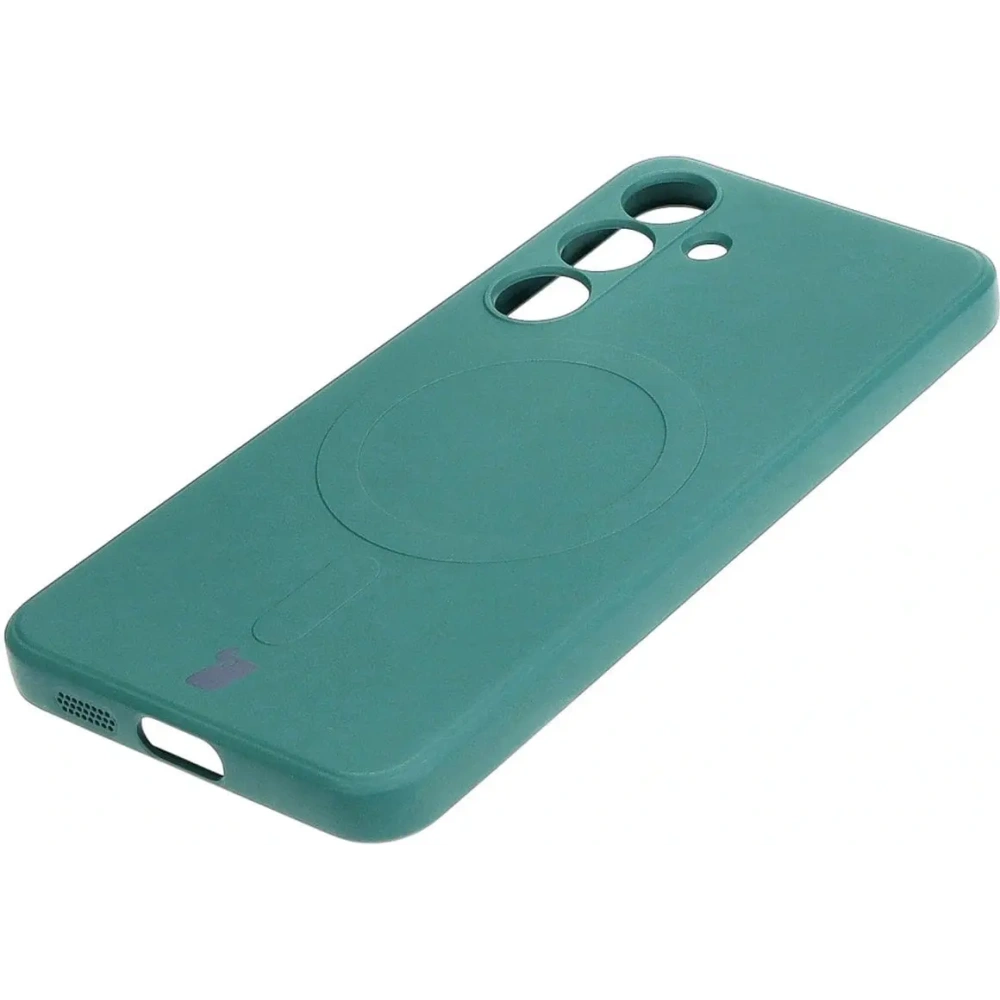 Hurtownia GSM - Bizon Case Silicone Magnetic Sq Samsung Galaxy S24 verde închis - BIZ7910 - {ean13} - Hurt