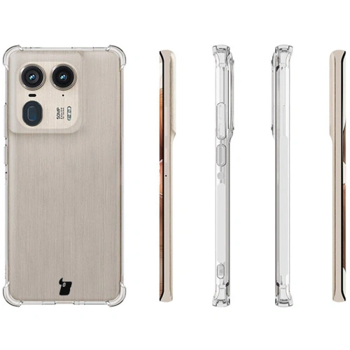 Elastyczne etui Bizon Case Salpa do Motorola Edge 50 Ultra przezroczyste