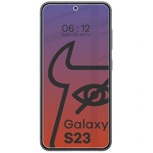 Prywatyzujące szkło hartowane Bizon Glass Clear Shadow do Samsung Galaxy S23 przyciemniane