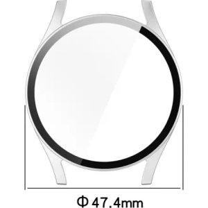Hurtownia GSM - Bizon Case+Glass Ceas Samsung Galaxy Watch 7 44 mm argint satinat - BIZ7916 - {ean13} - Hurt