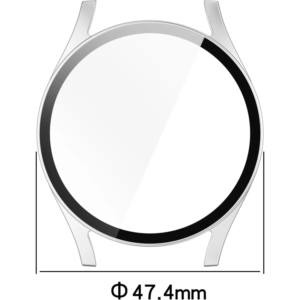 Hurtownia GSM - Bizon Case+Glass Óra Samsung Galaxy Watch 7 44 mm selyem ezüst - BIZ7916 - {ean13} - Hurt