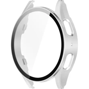 Hurtownia GSM - Etui se sklem pro hodinky Bizon Case+Glass Watch do Samsung Galaxy Watch 7 44 mm saténově stříbrné - BIZ7916 - {ean13} - Hurt