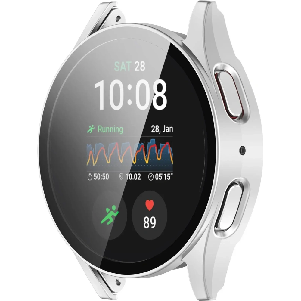 Hurtownia GSM - Bizon Case+Glass Óra Samsung Galaxy Watch 7 44 mm selyem ezüst - BIZ7916 - {ean13} - Hurt