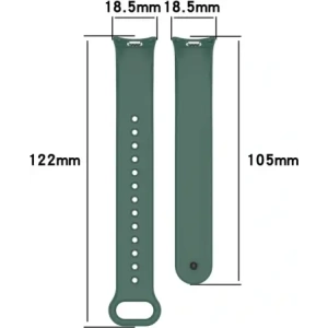 Hurtownia GSM - Bizon Strap Watch Silicone pentru Xiaomi Smart Band 9 / 9 NFC / 8 verde închis - BIZ7920 - {ean13} - Hurt