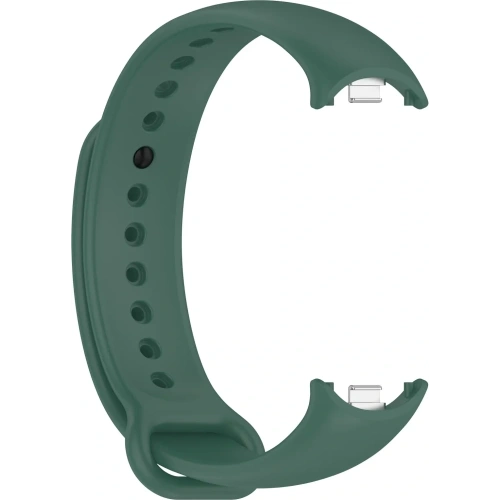 Silikonowy pasek Bizon Strap Watch Silicone do Xiaomi Smart Band 9 / 9 NFC / 8 ciemnozielony