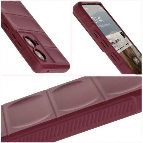 Pancerne etui Bizon Case Tur do Motorola Moto G85 5G ciemnofioletowe