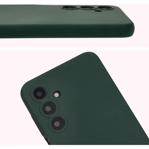 Silikonowe etui Bizon Soft Case do Samsung Galaxy A16 4G/5G ciemnozielone