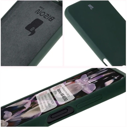 Silikonowe etui Bizon Soft Case do Samsung Galaxy A16 4G/5G ciemnozielone