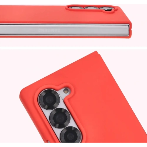 Silikonowe etui Bizon Soft Case do Samsung Galaxy Z Fold6 czerwone