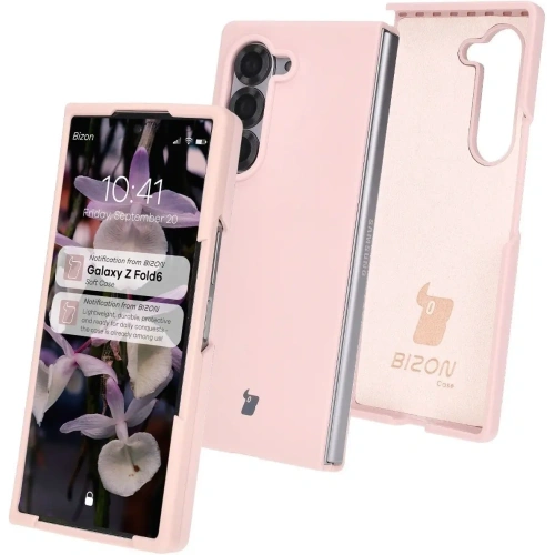 Silikonowe etui Bizon Soft Case do Samsung Galaxy Z Fold6 jasnoróżowe