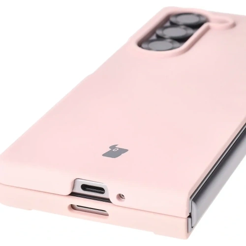 Silikonowe etui Bizon Soft Case do Samsung Galaxy Z Fold6 jasnoróżowe