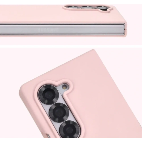 Silikonowe etui Bizon Soft Case do Samsung Galaxy Z Fold6 jasnoróżowe