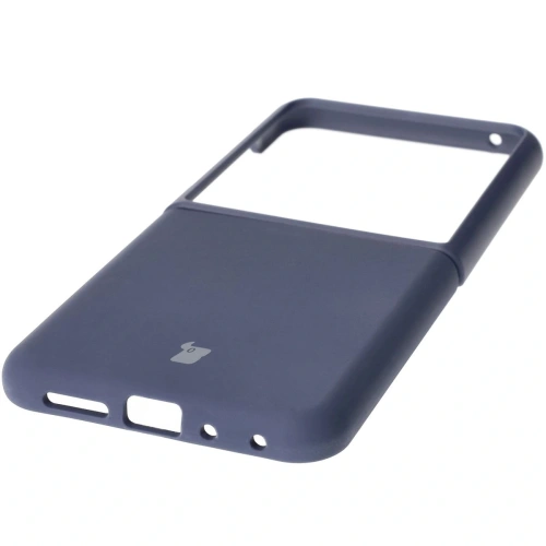 Silikonowe etui Bizon Soft Case do Motorola Razr 50 Ultra ciemnoniebieskie