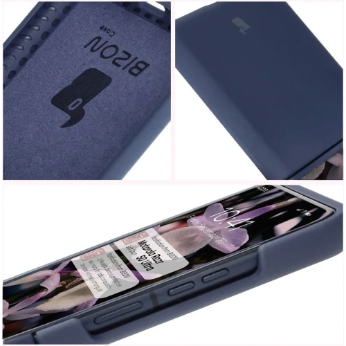 Silikonowe etui Bizon Soft Case do Motorola Razr 50 Ultra ciemnoniebieskie
