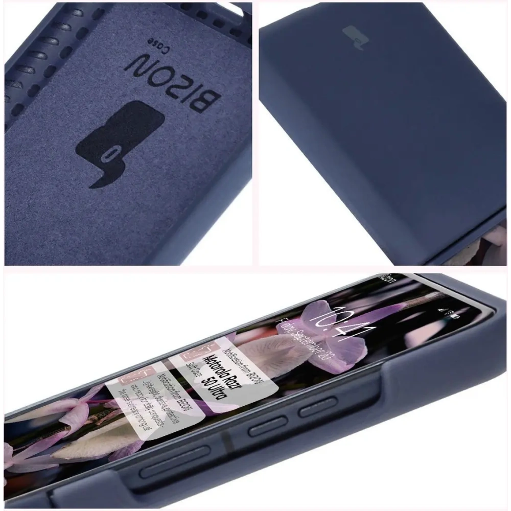 Hurtownia GSM - Silikonowe etui Bizon Soft Case do Motorola Razr 50 Ultra ciemnoniebieskie - BIZ7943 - {ean13} - Hurt