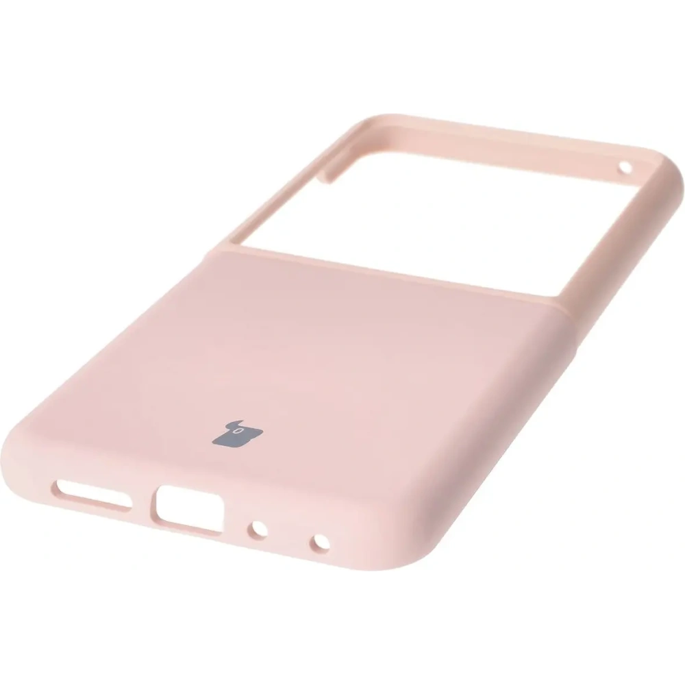 Silikonowe etui Bizon Soft Case do Motorola Razr 50 Ultra jasnoróżowe