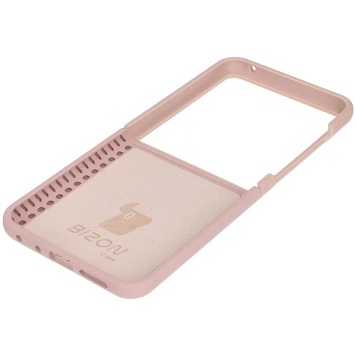 Silikonowe etui Bizon Soft Case do Motorola Razr 50 Ultra jasnoróżowe