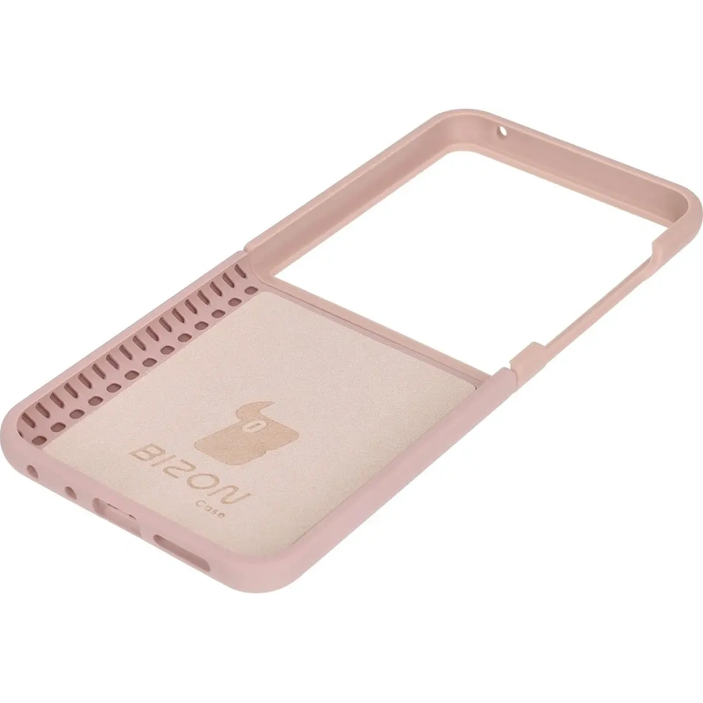 Silikonowe etui Bizon Soft Case do Motorola Razr 50 Ultra jasnoróżowe