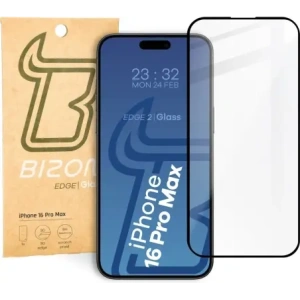 Hurtownia GSM - Bizon Glass Edge 2 Apple iPhone 16 Pro Max cadru negru - BIZ7947 - {ean13} - Hurt