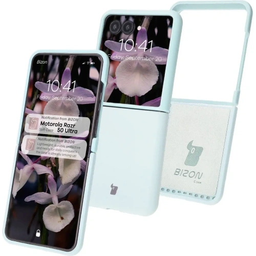 Silikonowe etui Bizon Soft Case do Motorola Razr 50 Ultra jasnoniebieskie