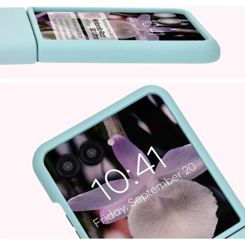 Silikonowe etui Bizon Soft Case do Motorola Razr 50 Ultra jasnoniebieskie