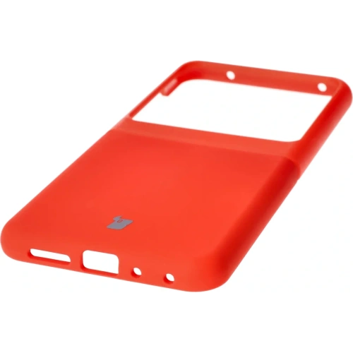 Silikonowe etui Bizon Soft Case do Motorola Razr 50 czerwone