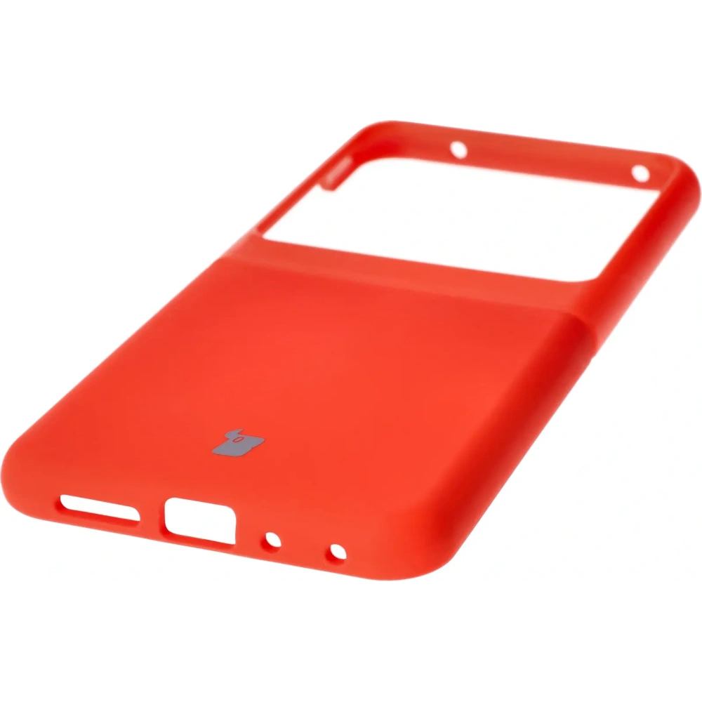 Silikonowe etui Bizon Soft Case do Motorola Razr 50 czerwone
