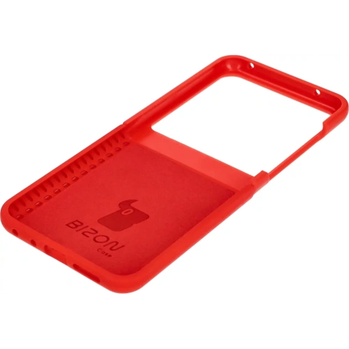 Silikonowe etui Bizon Soft Case do Motorola Razr 50 czerwone