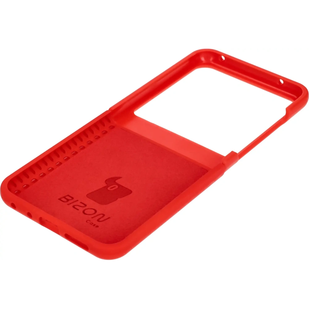 Silikonowe etui Bizon Soft Case do Motorola Razr 50 czerwone