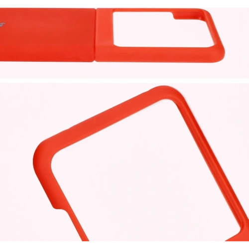 Silikonowe etui Bizon Soft Case do Motorola Razr 50 czerwone