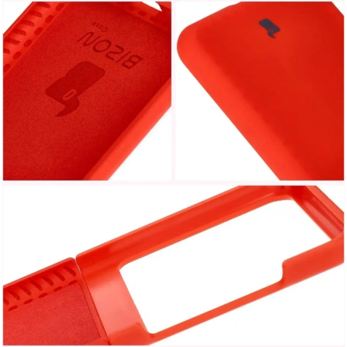 Silikonowe etui Bizon Soft Case do Motorola Razr 50 czerwone