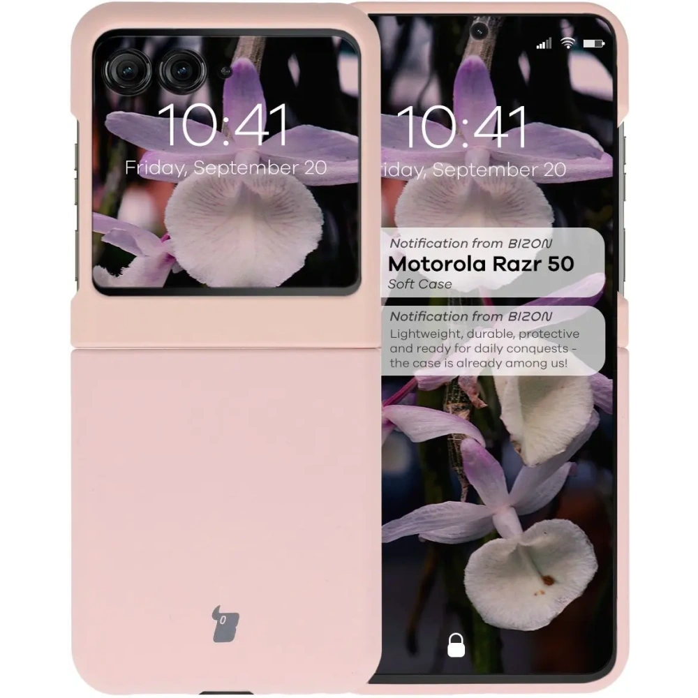 Hurtownia GSM - Husa moale Bizon pentru Motorola Razr 50 roz deschis - BIZ7952 - {ean13} - Hurt