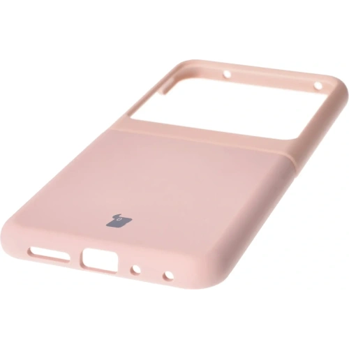Silikonowe etui Bizon Soft Case do Motorola Razr 50 jasnoróżowe