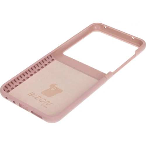 Silikonowe etui Bizon Soft Case do Motorola Razr 50 jasnoróżowe