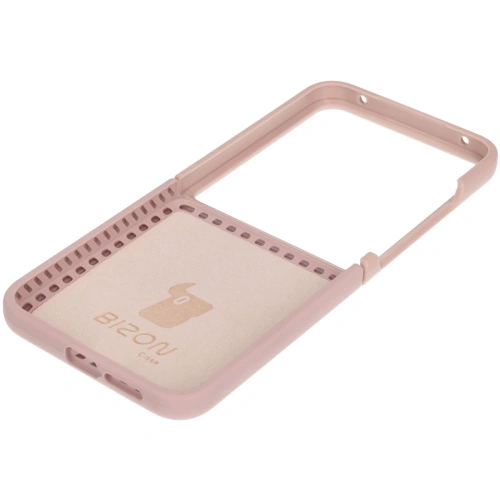 Silikonowe etui Bizon Soft Case do Xiaomi Mix Flip jasnoróżowe