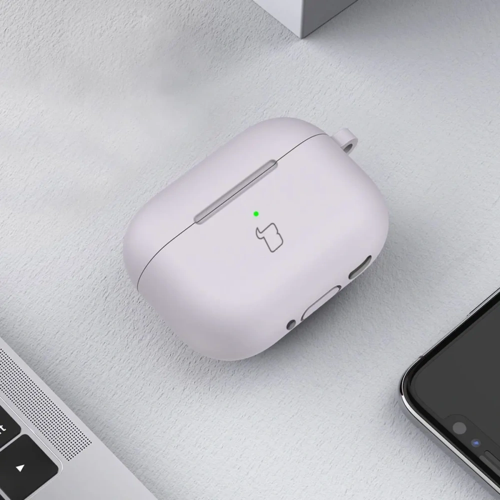 Hurtownia GSM - Bizon Case Headphone Silicone Apple AirPods 4 violet deschis - BIZ7955 - {ean13} - Hurt