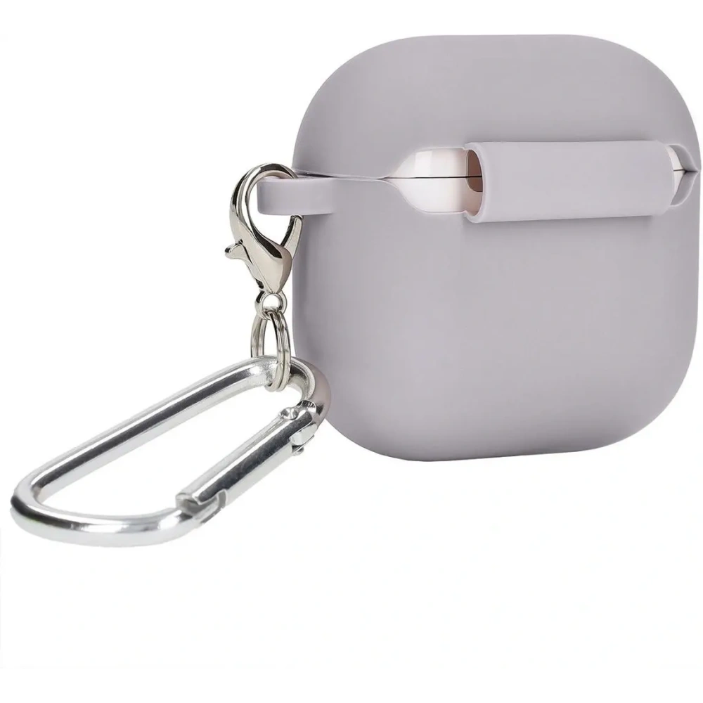 Hurtownia GSM - Silikonowe etui z karabińczykiem Bizon Case Headphone Silicone do Apple AirPods 4 jasnofioletowe - BIZ7955 - {ean13} - Hurt