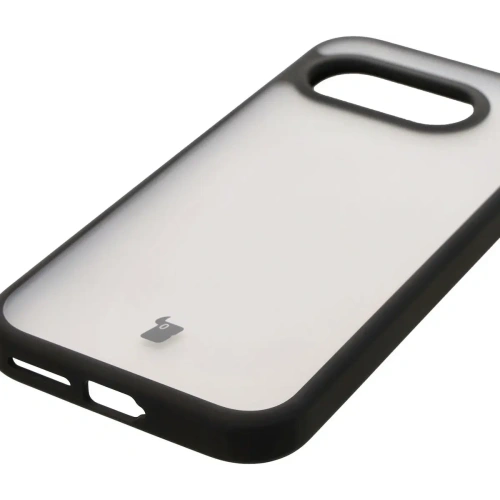 Etui Bizon Case Angelo do Google Pixel 9a przydymione z czarną ramką