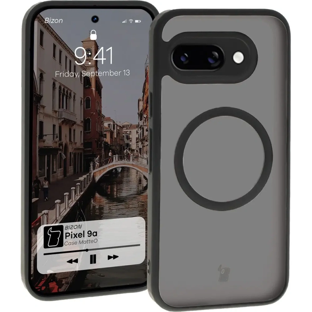 Wholesale Bizon Case MatteO Google Pixel 9a translucent with a black frame - BIZ7957 - {ean13} - Hurt