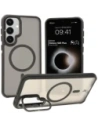 Bizon Case Eclipse Samsung Galaxy S25 Plus fumuriu cu un cadru negru