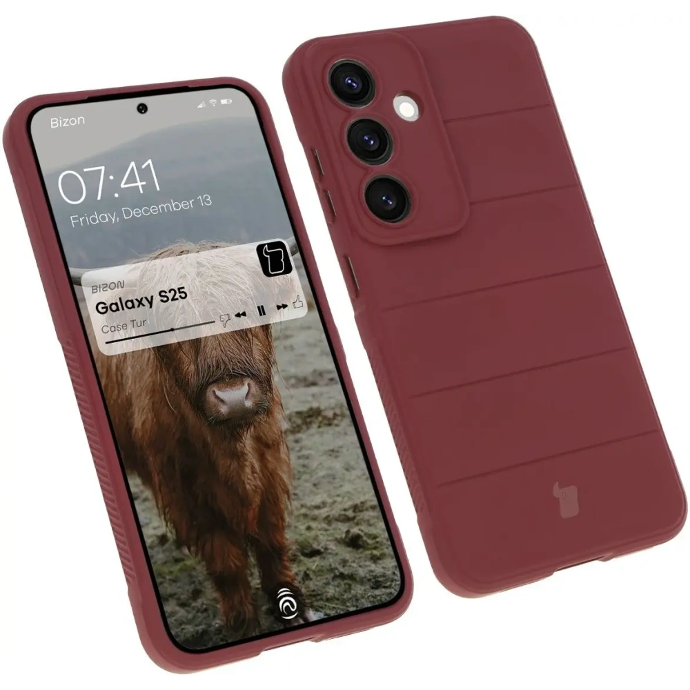 Hurtownia GSM - Pancerne etui Bizon Case Tur do Samsung Galaxy S25 ciemnofioletowe - BIZ7963 - {ean13} - Hurt