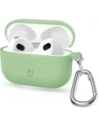 Caz de căști Bizon din silicon Apple AirPods 4 verde deschis