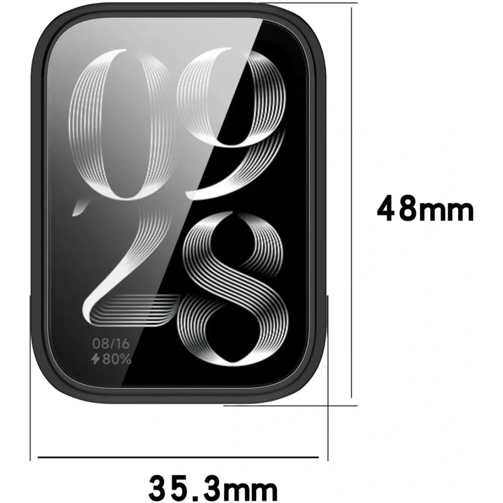 Hurtownia GSM - Etui z osłoną ekranu Bizon Case Watch Felipe do Xiaomi Mi Smart Band 9 Pro czarne - BIZ7966 - {ean13} - Hurt