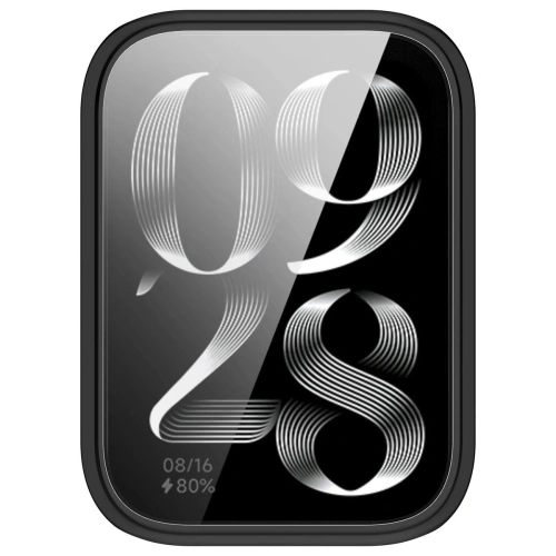 Etui z osłoną ekranu Bizon Case Watch Felipe do Xiaomi Mi Smart Band 9 Pro czarne