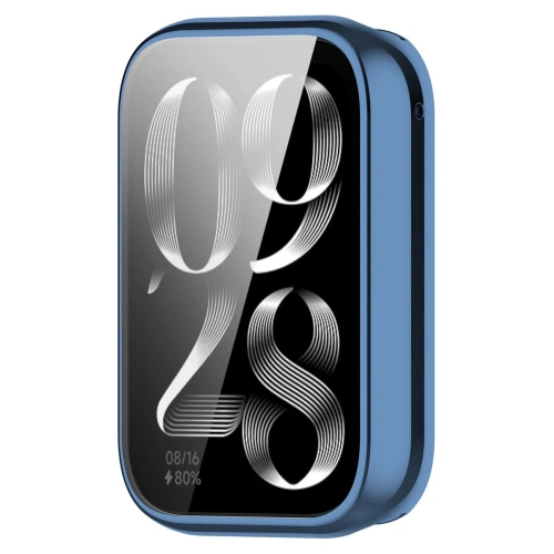 Etui z osłoną ekranu Bizon Case Watch Felipe do Xiaomi Mi Smart Band 9 Pro niebieskie