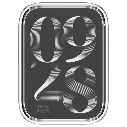 Etui z osłoną ekranu Bizon Case Watch Felipe do Xiaomi Mi Smart Band 9 Pro przeźroczyste
