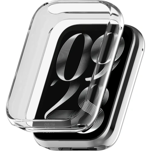 Etui z osłoną ekranu Bizon Case Watch Felipe do Xiaomi Mi Smart Band 9 Pro przeźroczyste